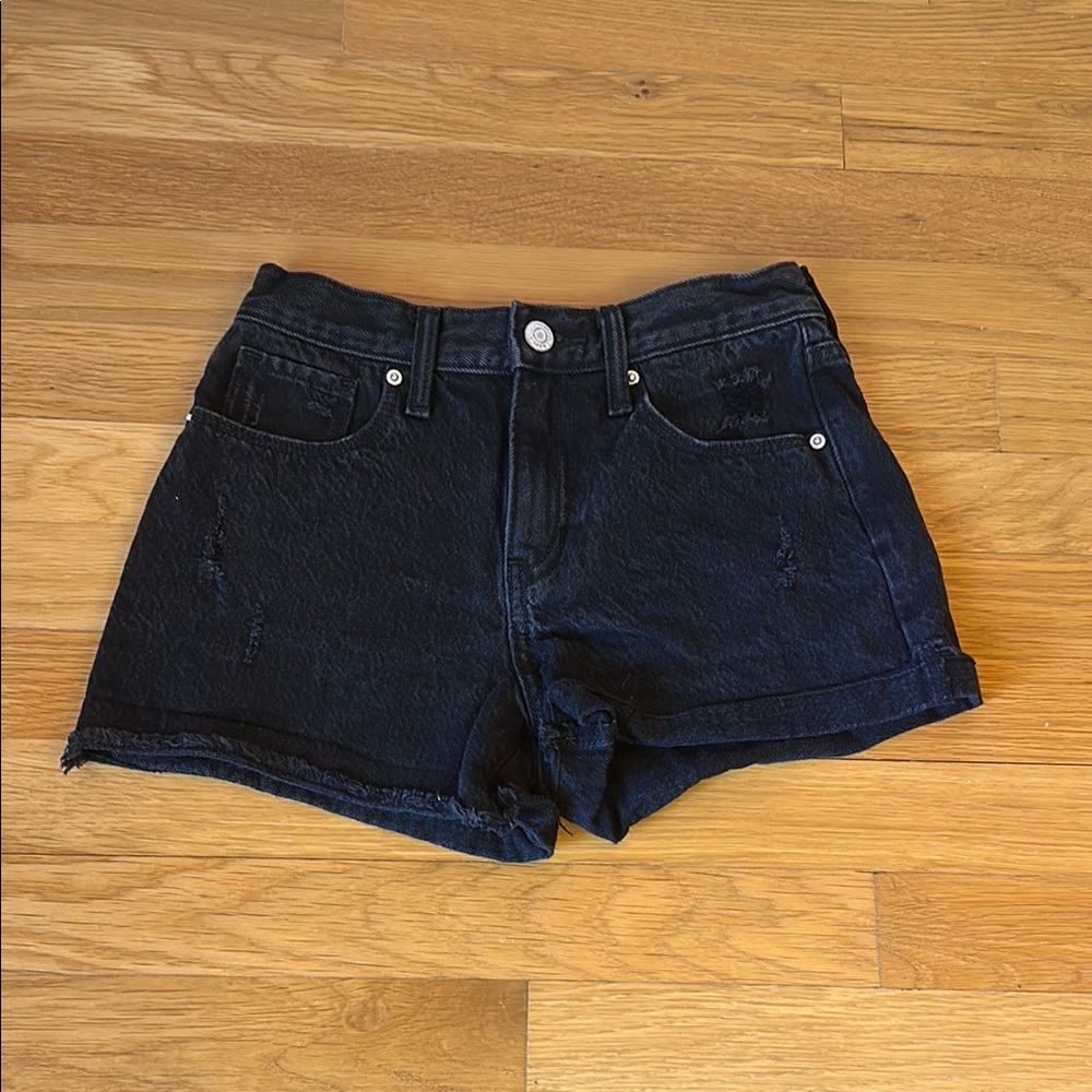 Old Navy Black Jean Shorts Classic Style
